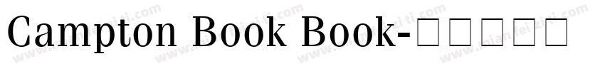 Campton Book Book字体转换